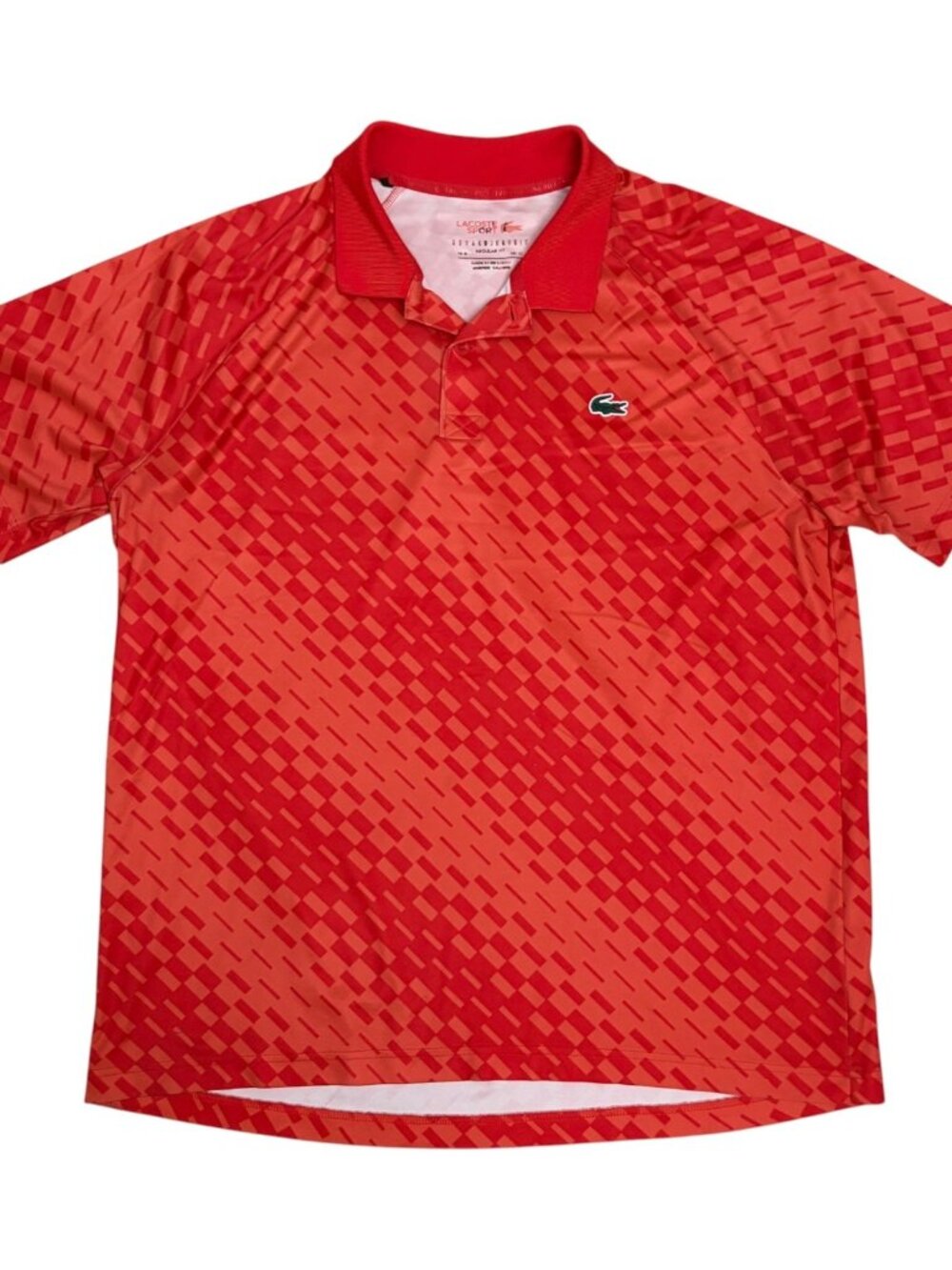LACOSTE NOVAK DJOKOVIC Polo Shirt Activewear Tennis Golf Tee Shirt Mens XL